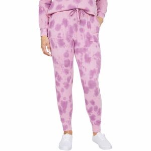 *Full Set* Splendid Cloud Tie Dye Crewneck Long Sleeve Top and Joggers in Mauve